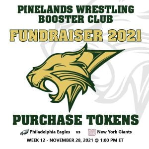 Pinelands Wrestling Booster Club Fundraiser 2021 Purchase Tokens